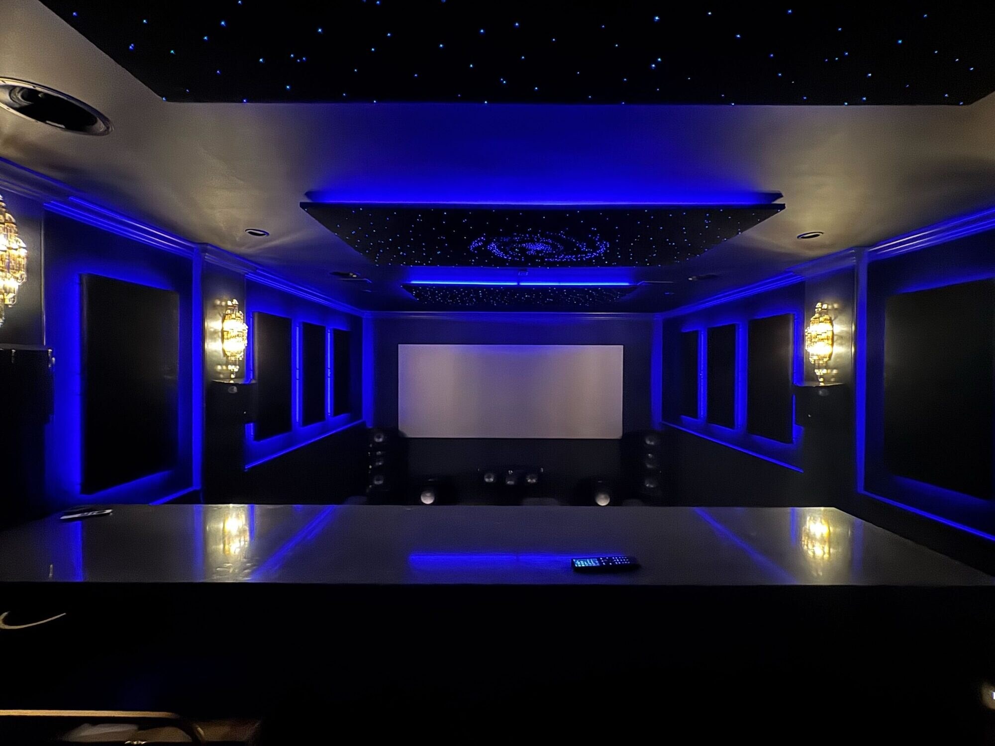 Dedicated home theater installation in a Raleigh, NC custom home